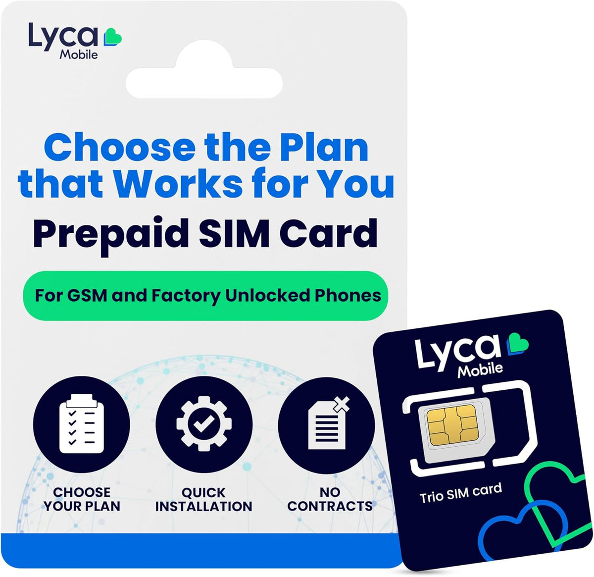 Lycamobile SIM Card 3 in 1 Standard/Micro/Nano Ready For Activation ...